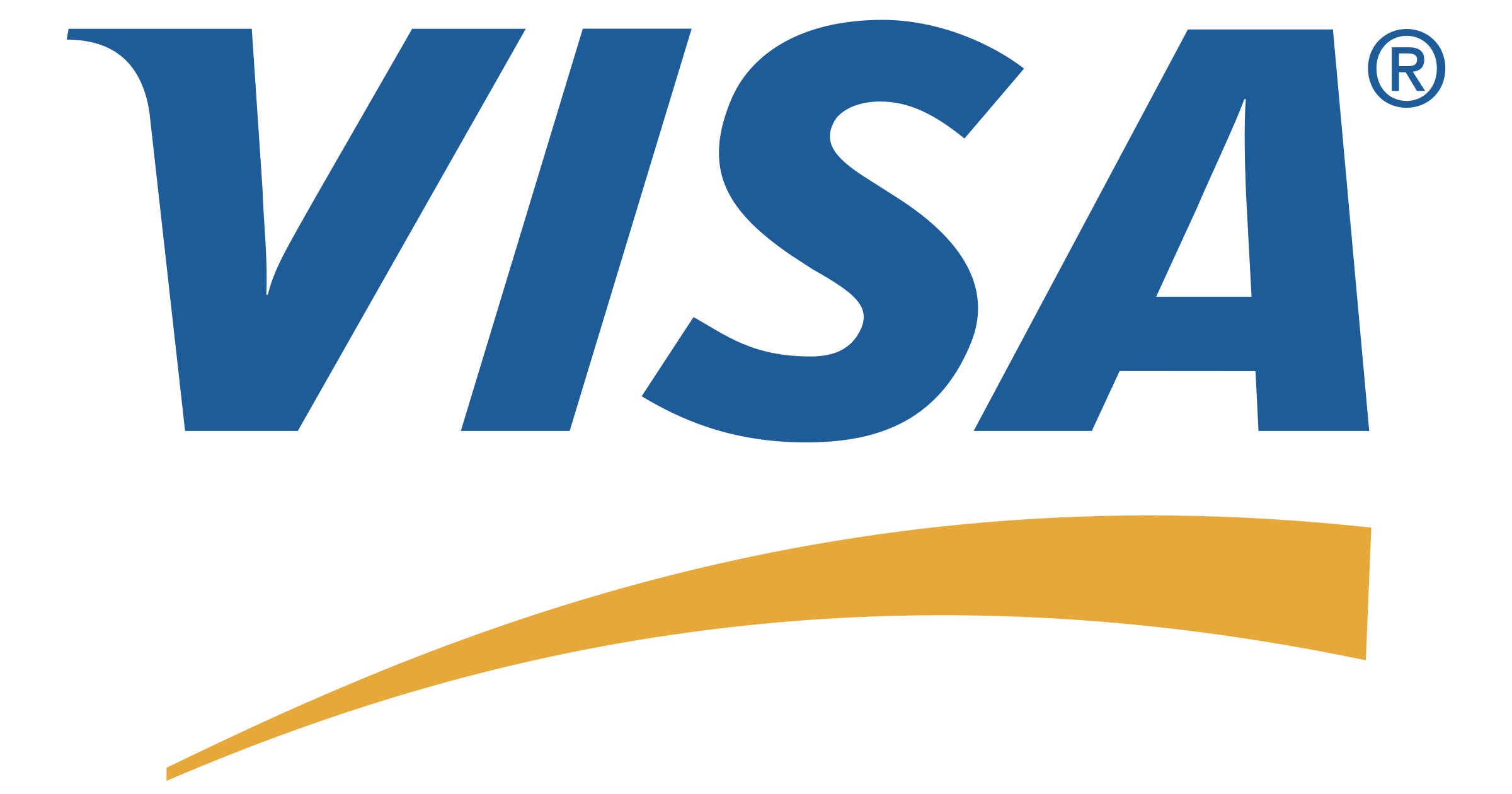 Visa's logo, an American multinational payment card services corporation.
